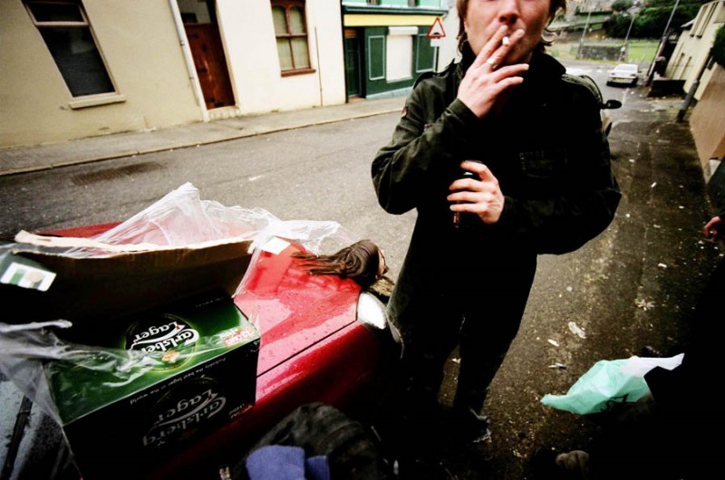 Jamie drags on a cigarette past dawn leaving an after-party, 2006 Jamie drags on a cigarette past dawn leaving an after-party, 2006