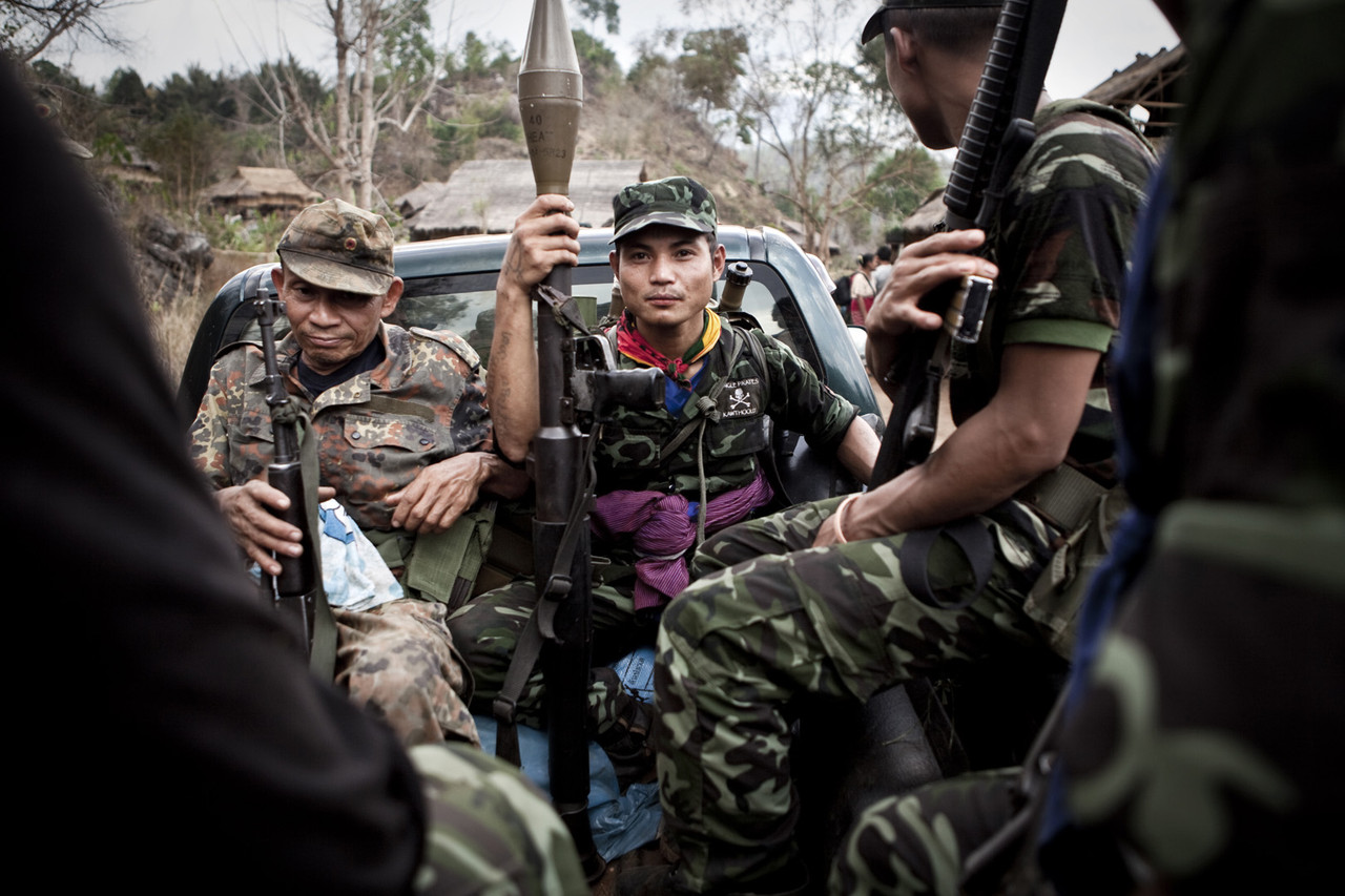 Karen State / Burma / Asia / Soldier of the KNLA (Karen national liberation...